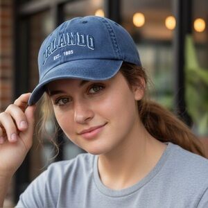 Orlando Blue Washed Cap EST 1885 NWT